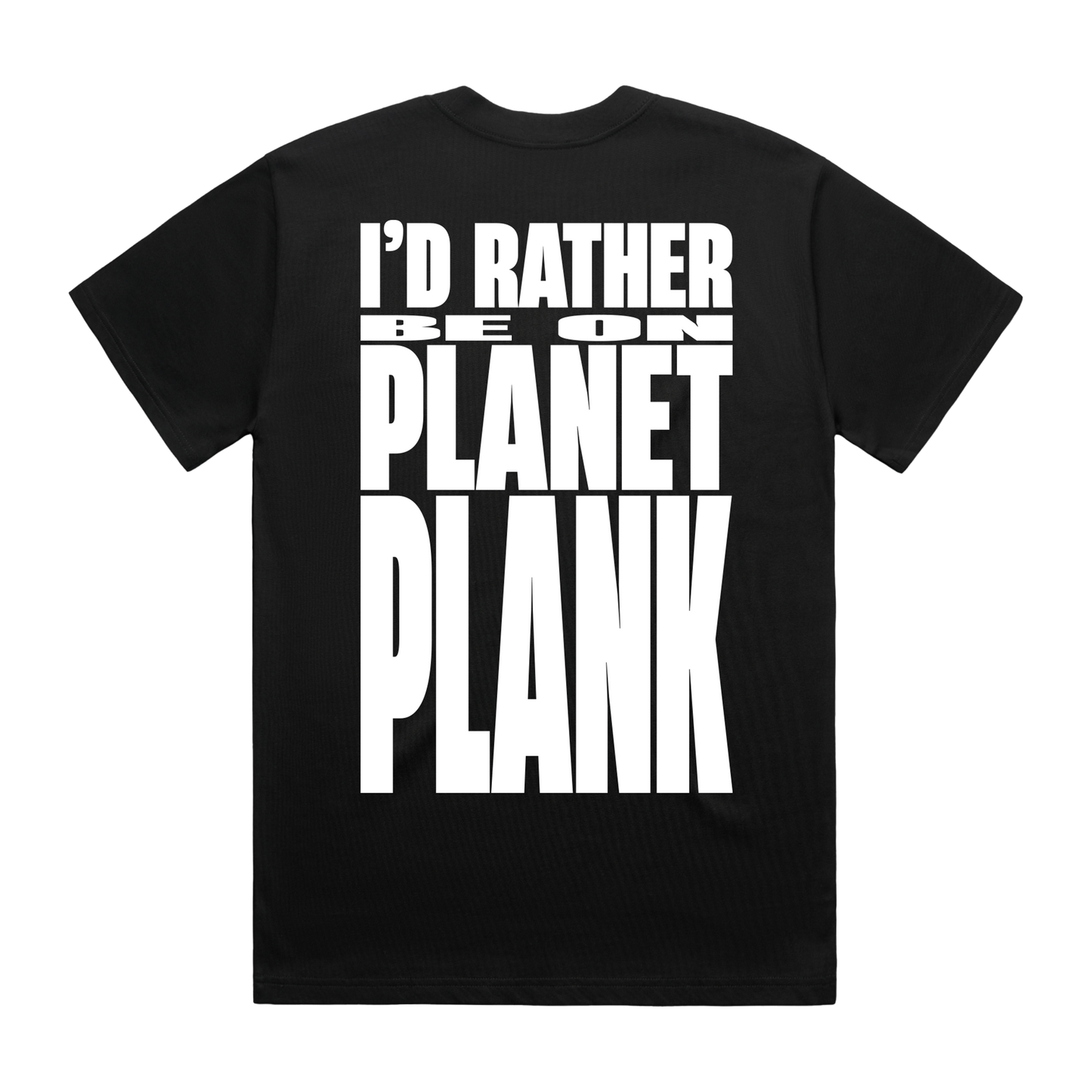 Planet Plank | Black T-Shirt