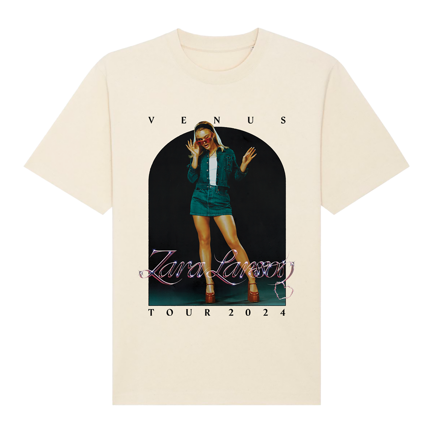 Zara Larsson | UK & EU 2024 Ecru Venus Tour T-Shirt