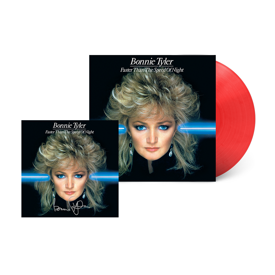 40th Anniversary Edition of Faster Than The Speed Of Night Red Vinyl With Signed Print