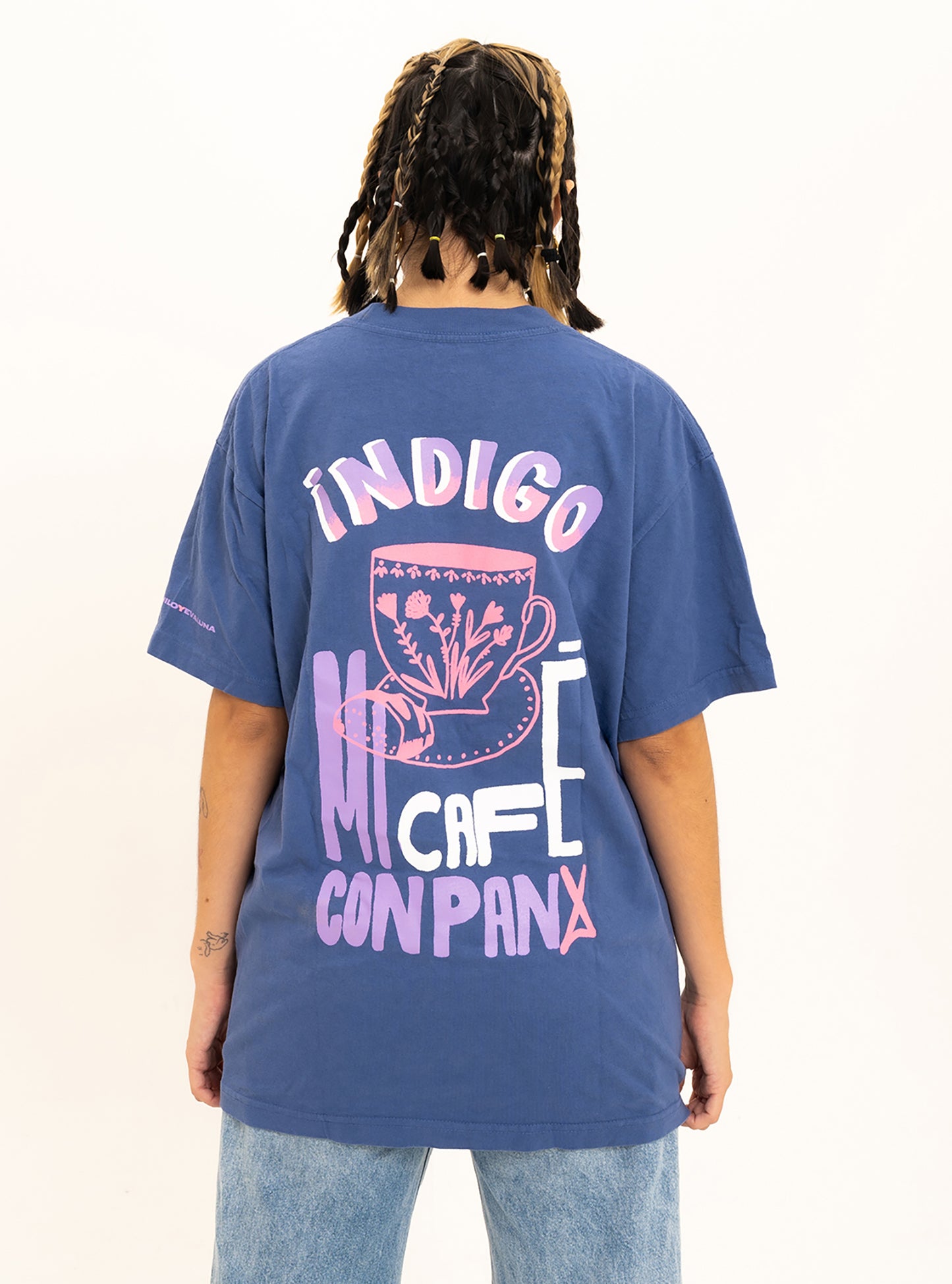 Cafe con Pan Indigo Wash T-Shirt