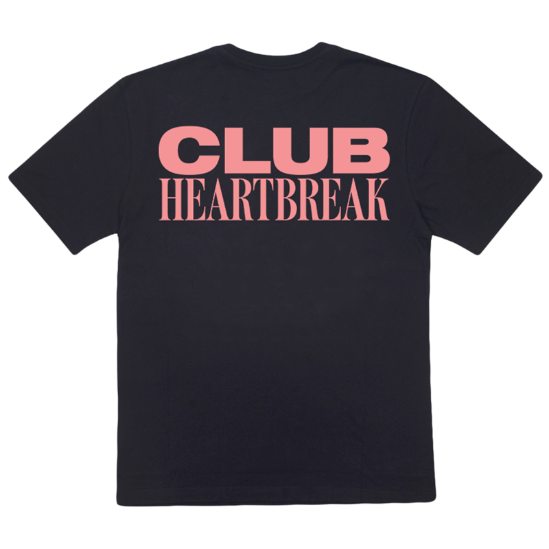 Club Heartbreak Tee - Black and Pink