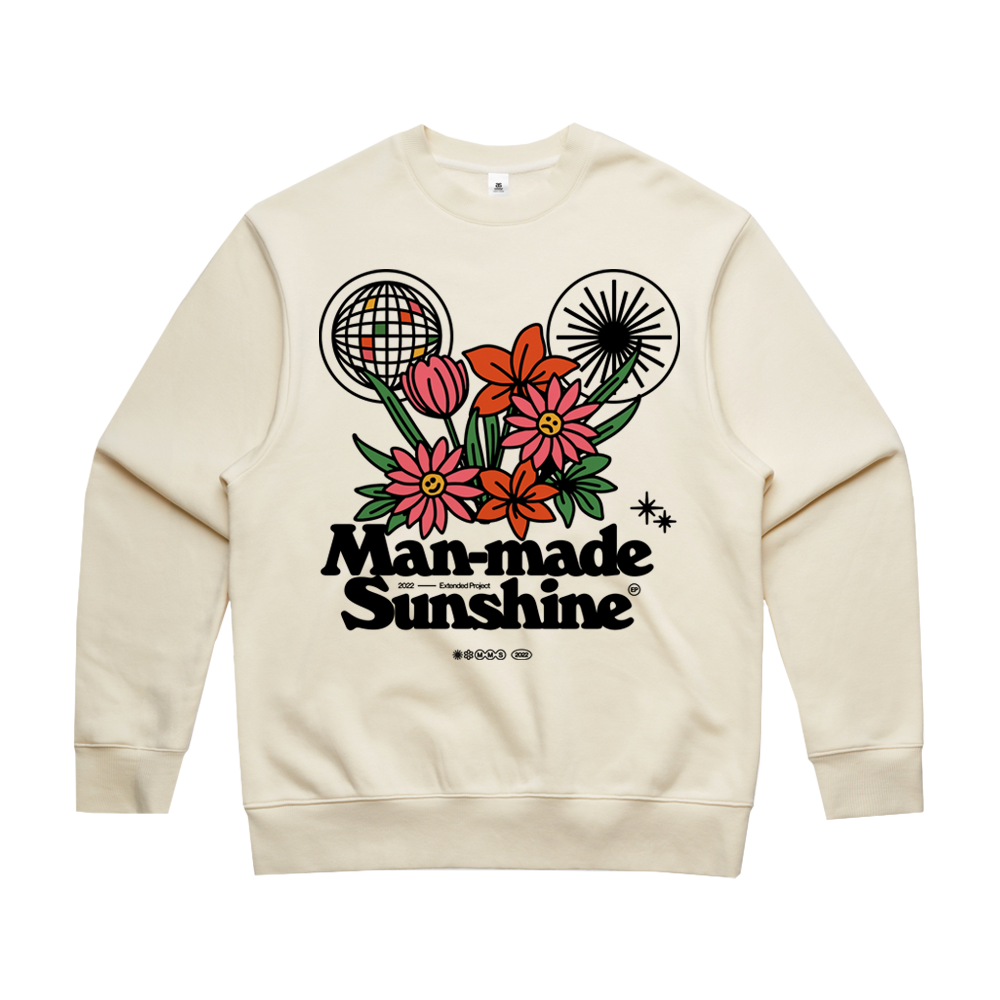 Man-Made Sunshine Flowers Sweatshirt