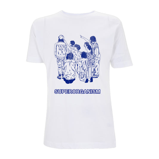 Band Drawing White Tee